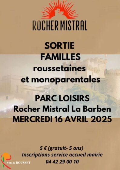 Sortie familles roussetaines monoparentales