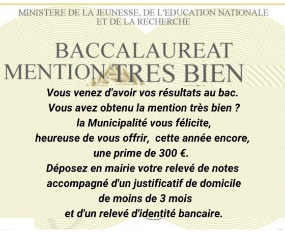 prime bacheliers mention très bien