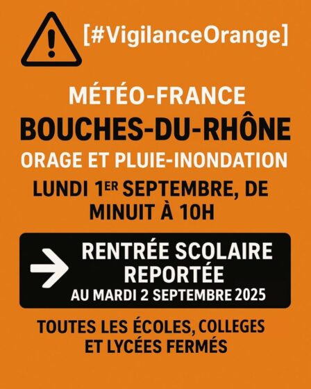 Rentrée décalée par la Préfécture des BDR