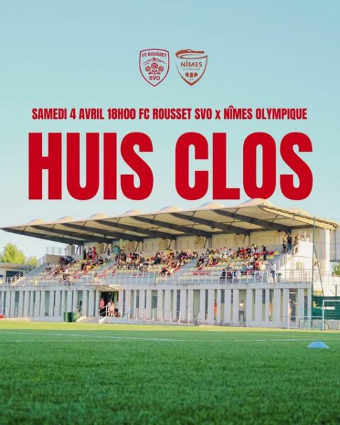 affiche match a huis clos