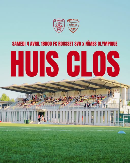 affiche match a huis clos