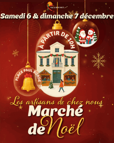 Affiche marché de noel 2025