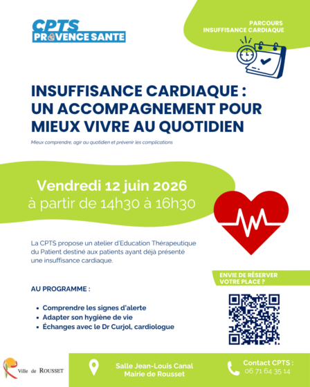 Insuffisance cardiaque : un accompagnement pour mieux vivre au quotidien