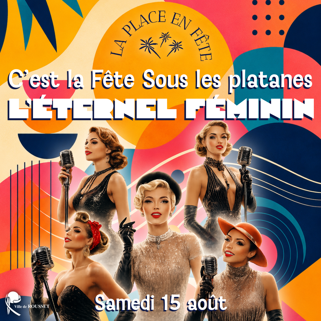 affiche c'est la fête sous les platanes