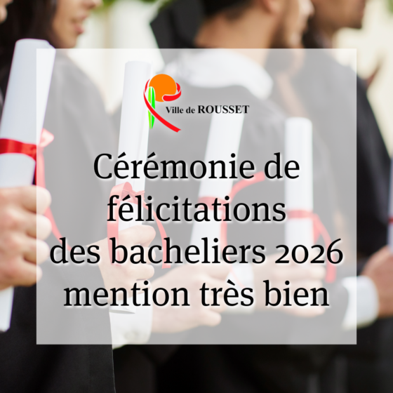 Cérémonie de félicitations des bacheliers 2026 mention très bien