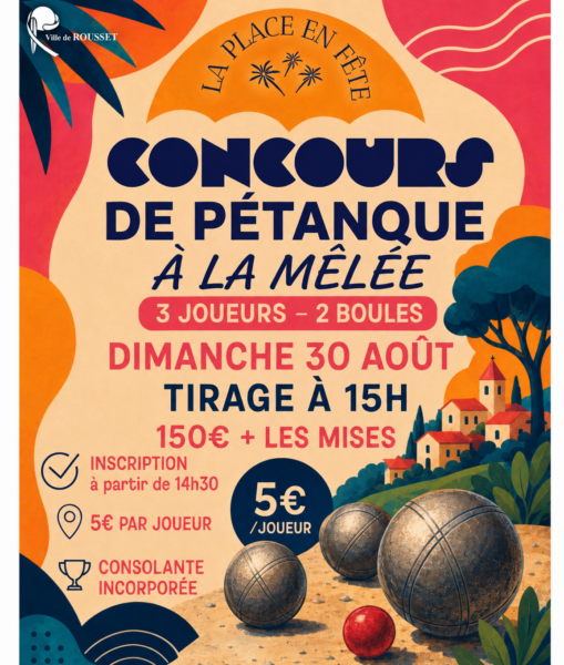 affiche concours de pétanque