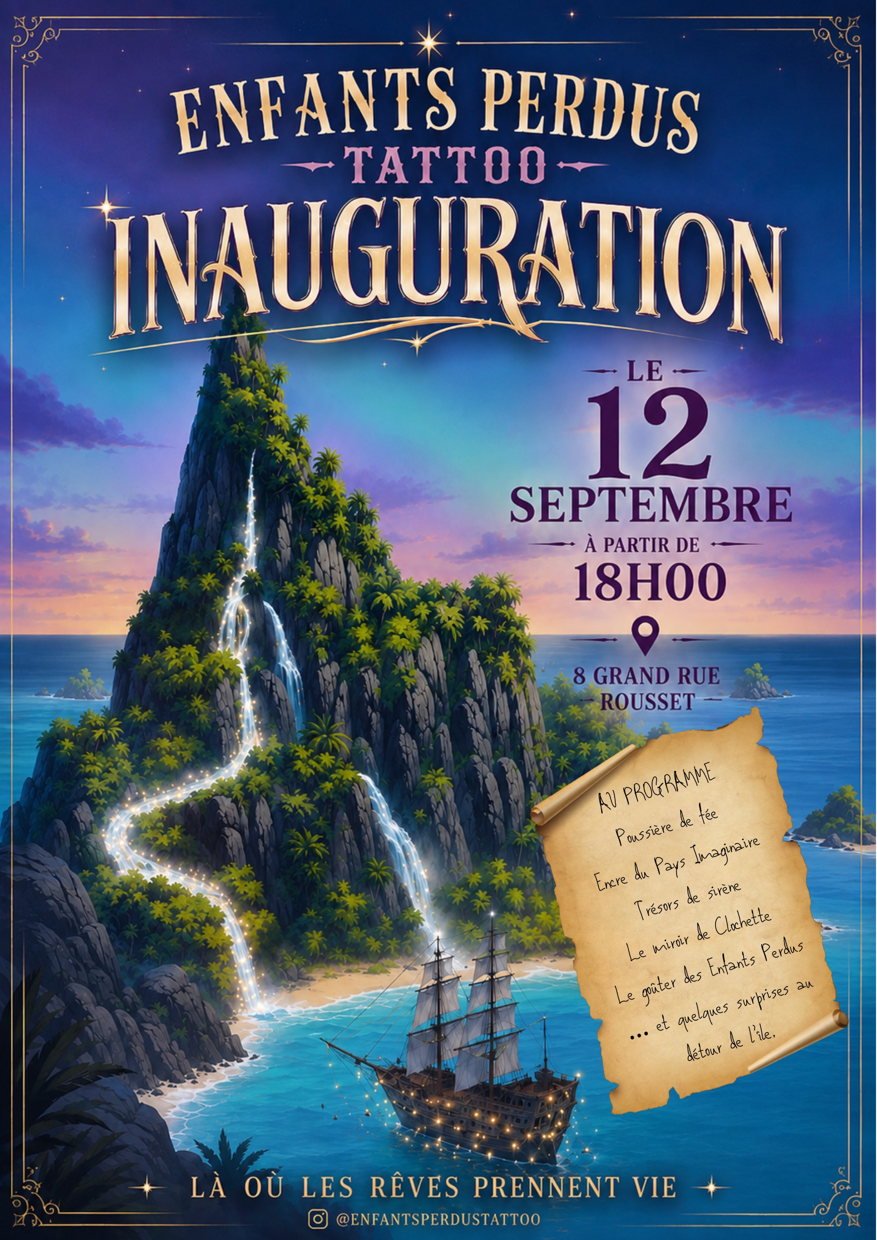 affiche inauguration enfants perdus